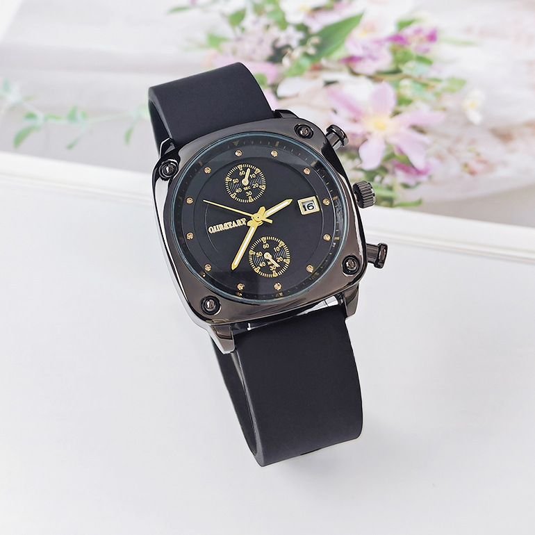 Women Fashion Calendar Silicone Quartz Watch