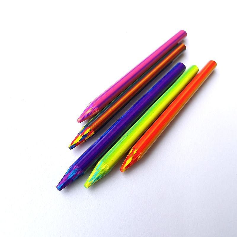 Magic Rainbow Lead Automatic Pen Refill Children'S Creative Graffiti Mix Color Gradient Hand-Painted Multicolor Pencil Lead