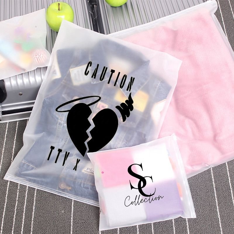 27*35cm 50pcs/set Ziplock Packaging Bag With Support Custom Your Logo