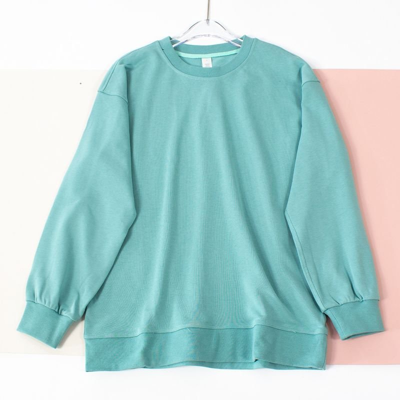 Yoga Clothing Round Neck Outdoor Autumn Women Casual Loose Sports Round Neck Long Sleeve Sweatshirt Custom