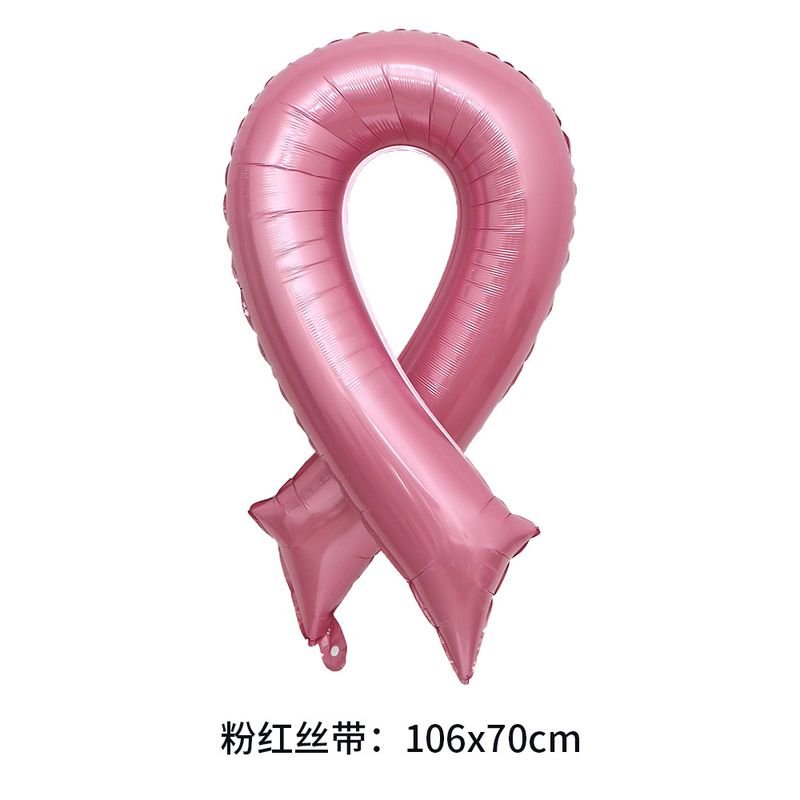 Pink Ribbon Shape Aluminum Film Balloon Party Decoration