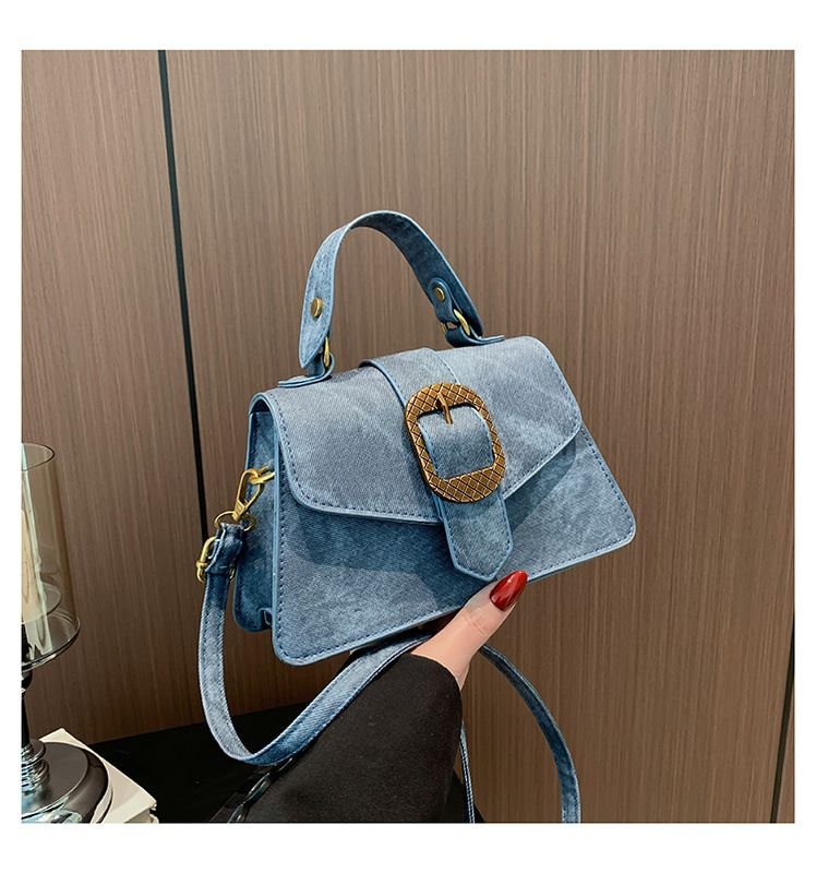 Women Fashion Flap Square PU Shoulder Bag