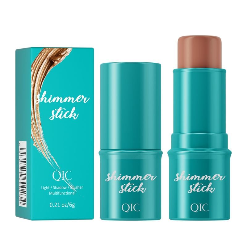 Qic High-Gloss Concealer Face-Fixing Stick Face-Brightening Nude-Modifying Contour Blush Stick