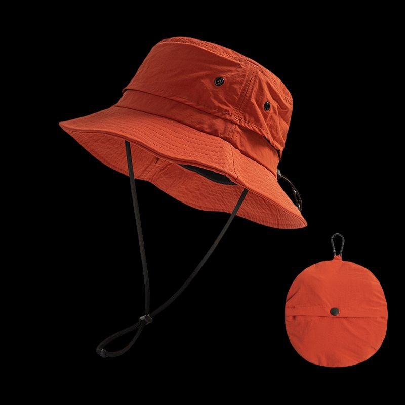 Men Women Outdoor Sunscreen Quick-Drying Foldable Storage Hiking Bucket Hat Custom