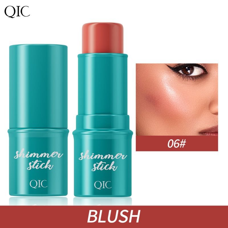 Qic High-Gloss Concealer Face-Fixing Stick Face-Brightening Nude-Modifying Contour Blush Stick