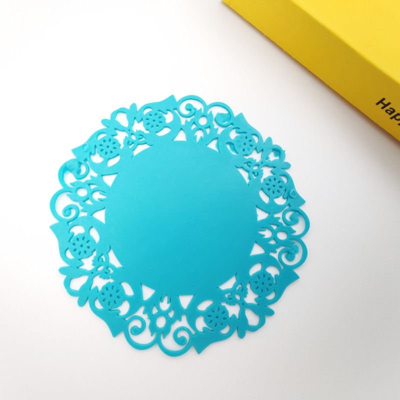 Creative Hollow Silicone Floral Shape Non-Slip Anti-Scald Heat Insulation Tea Coaster